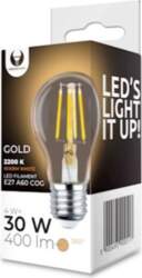 E27  4w  A60   filament  spuldze  gold