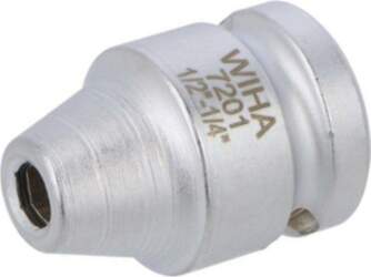 Adapter bit; hexagonal; HEX 1/2"; square