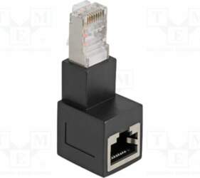 Adapter; Cat 6a; RJ45 socket,RJ45