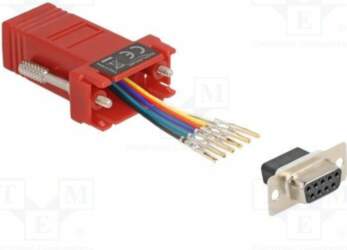 Adapter; D-Sub 9pin socket,RJ12 socket