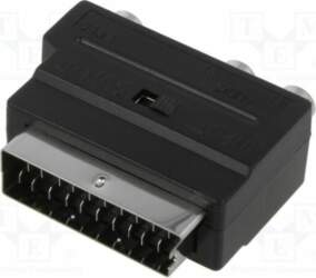 Adapter; RCA socket x3,SCART plug