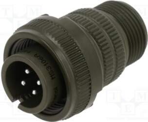 AMPHENOL Connector: circular; plug; for cable