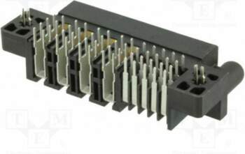 AMPHENOL Connector: wire-board; socket; angled; Urated: