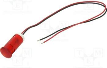 APEM Indicator: LED; flat; red; Ø12mm