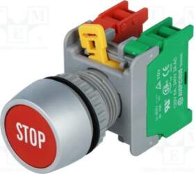 AUSPICIOUS Switch: push-button; 22mm; Stabl.pos: