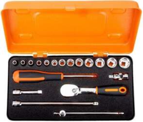 BAHCO Wrench-set; 6-angles,socket spanner; 1/4"