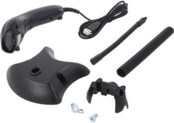 Barcode scanner; Interface: USB; with holder
