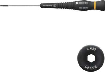 BERNSTEIN Screwdriver: precision; hex key; HEX