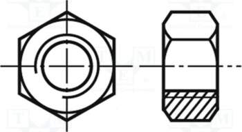 BOSSARD Nut; hexagonal; M10; 1.5