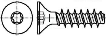 BOSSARD Screw; for plastic; 2.2x10