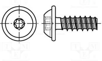 BOSSARD Screw; for plastic; 2.2x8