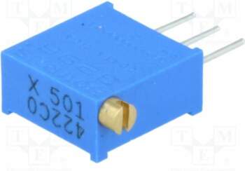 BOURNS Potentiometer: mounting; 500Ω; multiturn; 500mW