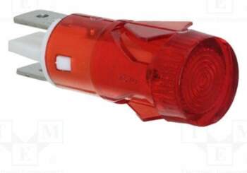 BULGIN Indicator: LED; red; IP67; quick