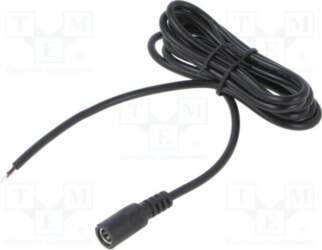 Cable; 2x0.5mm2; DC 5,5/2
