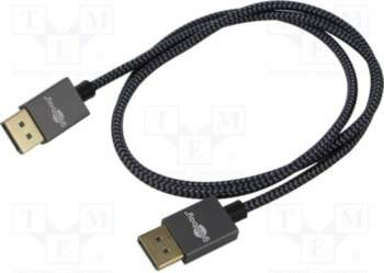 Cable; DisplayPort plug,both sides; PVC