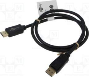 Cable; DisplayPort plug,both sides; PVC