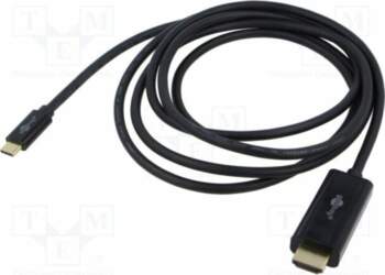 Cable; DisplayPort plug,USB C plug
