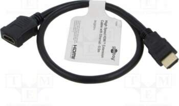 Cable; HDMI socket,HDMI plug; PVC