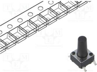 CONNFLY Microswitch TACT; SPST; Pos: 2