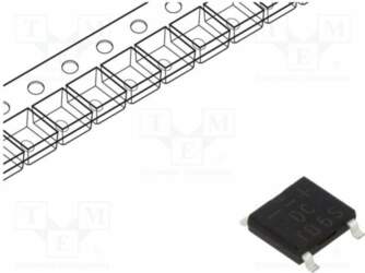 DC COMPONENTS Bridge rectifier: single-phase; 600V