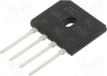 DC COMPONENTS Bridge rectifier: single-phase; Urmax: