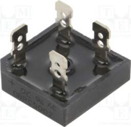 DC COMPONENTS Bridge rectifier: single-phase; Urmax: