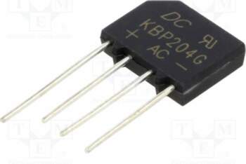 DC COMPONENTS Bridge rectifier: single-phase; Urmax: