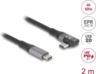 Delock USB 20 Gbps cable angled