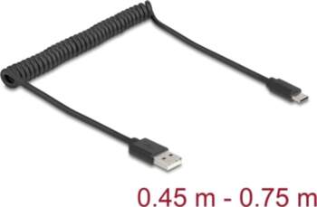 Delock USB 2.0 Coiled Cable