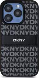 DKNY PU Leather Repeat Pattern Tonal