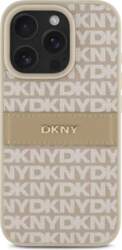 DKNY PU Leather Repeat Pattern Tonal