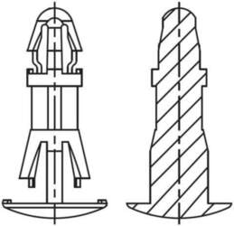 DREMEC Assembly stud; polyamide 66; L: