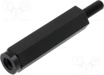 DREMEC Screwed spacer sleeve; hexagonal; polyamide