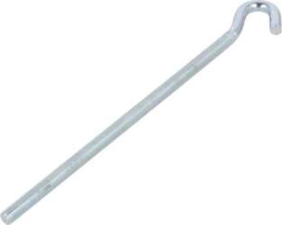 DROMET Hook; M6; angular; steel; zinc