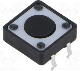 E-SWITCH Microswitch TACT; SPST-NO; Pos: 2