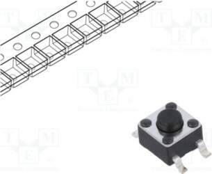 E-SWITCH Microswitch TACT; SPST-NO; Pos: 2