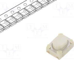 E-SWITCH Microswitch TACT; SPST; Pos: 2