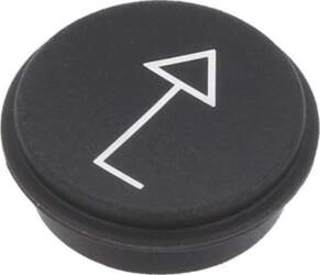 EAO Button; round; Ø21mm; black; 09