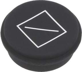 EAO Button; round; Ø21mm; black; 09