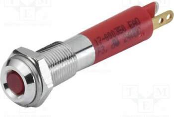 EAO Indicator: LED; flat; red; 24VDC