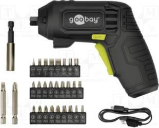 Electric screwdriver; mini; Features: auxiliary LED
