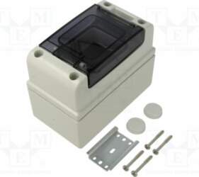 Enclosure: for modular components; IP66; grey