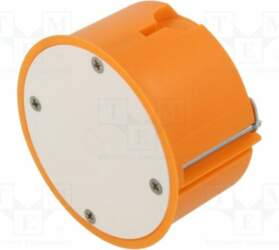 Enclosure: junction box; Ø: 74mm; plaster
