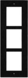ENTRY PANEL 3MOD. FLUSH FRAME/BLACK/ IP