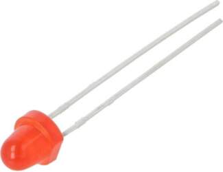 EVERLIGHT LED; red; 5mm; 25÷50mcd; 60°
