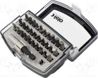 FELO Tools set: screwdriver bits; plastic