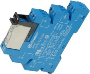FINDER Relay: interface; Ucoil: 24VDC; DPDT