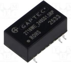 GAPTEC Electronic Converter: DC/DC; 2W; Uin: