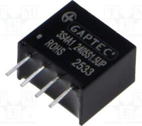 GAPTEC Electronic Converter: DC/DC; 3W; Uin: