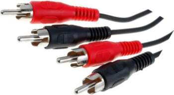 GOOBAY Cable; RCA plug x2,both